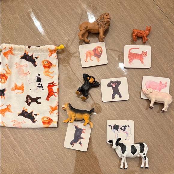 LOVEVERY Other - Lovevery Animal Figurines and card matching game